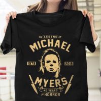 The Legend Of Michael Myers 40 Years Horror T Shirt Black Cotton MenS Fashion Homme 2019 New Sleeve Harajuku Tops Band Shirts S-4XL-5XL-6XL