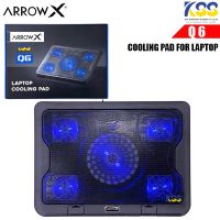 ARROW X Q6 Cooling Pad For Laptop พัดลมรองโน๊ตบุ๊ค