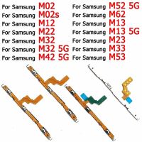 ปุ่มเปิดปิดปุ่มด้านข้างสายสำหรับซัมซุงกาแล็คซี่ M02 M02s M12 M22 M32 M42 M52 M62 M13 M23 M33 M53สายเคเบิลงอได้ใหม่ปริมาณ5กรัม