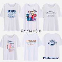 Fashion taient.shopเสื้อยืดคอตตอน100% 6600