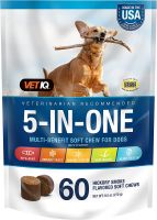 VetIQ 5-In-One Multi-Benefit Soft Chew for Dogs (60 Soft Chews) Hips and joints Urinary tract health Immune system Skin health อาหารเสริมสุนัข วิตามินรวม หมา ข้อต่อ ผิวหนัง ภูมิคุ้มกัน