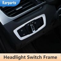 shangdjh Car Headlight Switch Button Frame Cover Trim for BMW X1 F48 2016 2017 2018 2019 2020 X2 F39 Decoration Sticker Accessories