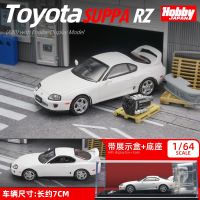 HOYJAPAN 1/64 Toyota SUPPA RZ (A80) พร้อมเครื่องยนต์โมเดลตั้งโชว์รถสปอร์ตอัลลอย Diecasts ขนาดเล็กตกแต่งโมเดลรถยนต์