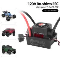 【Hot Sale &amp; Ready Stock】SURPASS HOBBY 120A Brushless ESC Waterproof Electric Speed Controller for 1/8 1/10 RC Truck Off-road Car