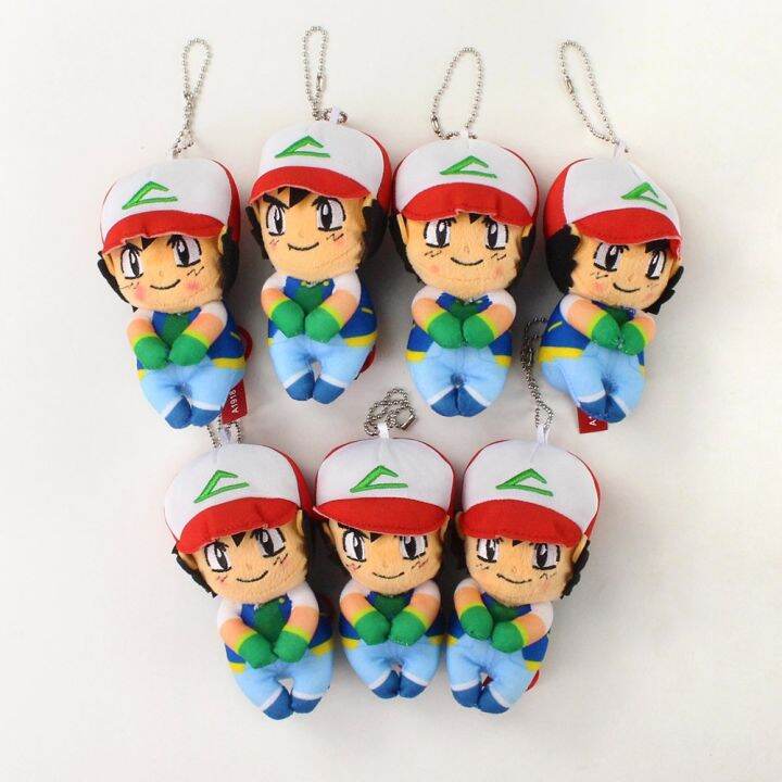 cw-12cm-1pcs-pokemon-anime-ash-ketchum-training-plush-peluche-soft-stuffed-cartoon-toys-kids-gift-keychain-brinquedos