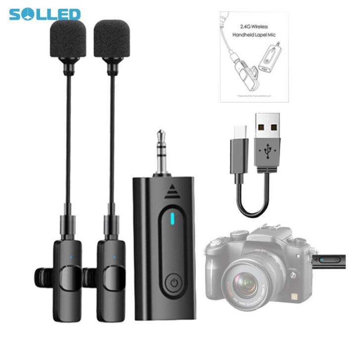 Wireless Microphones Lavalier Mini ClipOn Microphone Noise Reduction