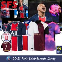 20-21 PSG Jersey Paris Home Soccer Football Jerseys Sport Shirt Fans Version S-2XL