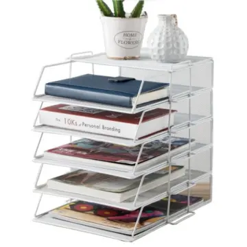 1 PCS File Paper Holder Desktop File Organizer for Books Documents