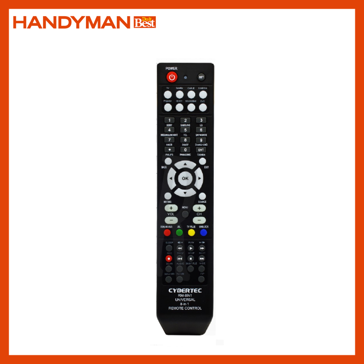 Cybertec Universal 81 Remote Control RM8IN1 Lazada PH