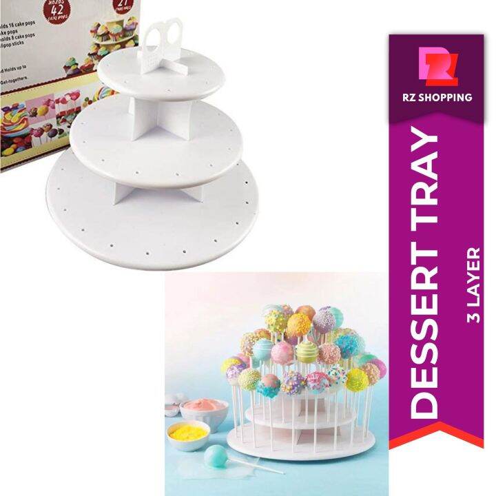 3layer lollipop cake stand 2 in 1,Treats Cake Pop and Cupcake Stand