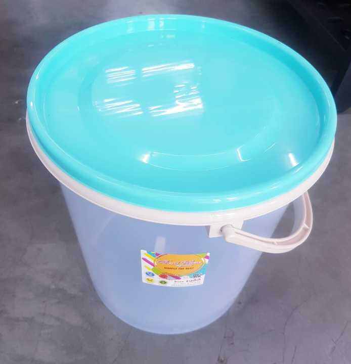 Bestware Plastic Round Storage Container With Handle (+20LTR)218/WH