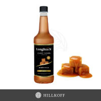 HILLKOFF : น้ำเชื่อมแต่งกลิ่น LongBeach Syrup ลองบีช ไซรัป กลิ่น Classic Caramel ขนาด 740 ml.