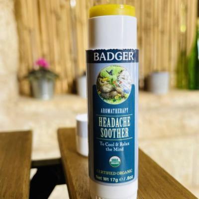 American Badger Badger Company Aromatherapy Head Pain Soothing Ointment Mint Lavender