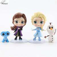 Kids Toys PANUCCI 4ชิ้น/ชุดหุ่นการ์ตูน Frozen2ของเล่น PVC ของขวัญคริสต์มาสตุ๊กตาขยับแขนขาได้อลาฟคริสต๊อฟหุ่นราชินีหิมะ Sven ตุ๊กตาแอนนาเอลซ่า