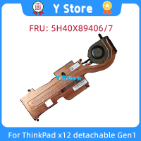 Y Store ใหม่ Original 5H40X89407 5H40X89406พัดลมฮีทซิงค์ความร้อนสำหรับ ThinkPad X12 detachah Gen1จัดส่งฟรี