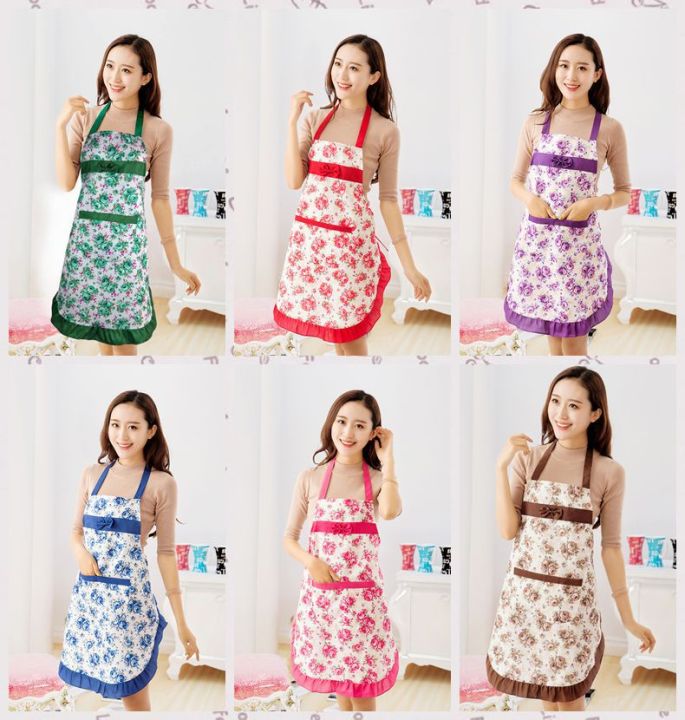 woman-bowknot-flower-pattern-apron-adult-bibs-home-cooking-baking-coffee-shop-cleaning-sleeveles-aprons-kitchen-accessories-aprons