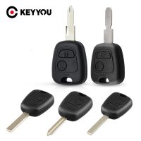 [New Changes] KEYYOU สำหรับ Citroen C1 C2 C3 C4 Citroen Saxo Xsara Picasso Berlingo Key Shell กุญแจรถ Fob 2ปุ่ม Remote Blank Cover Case