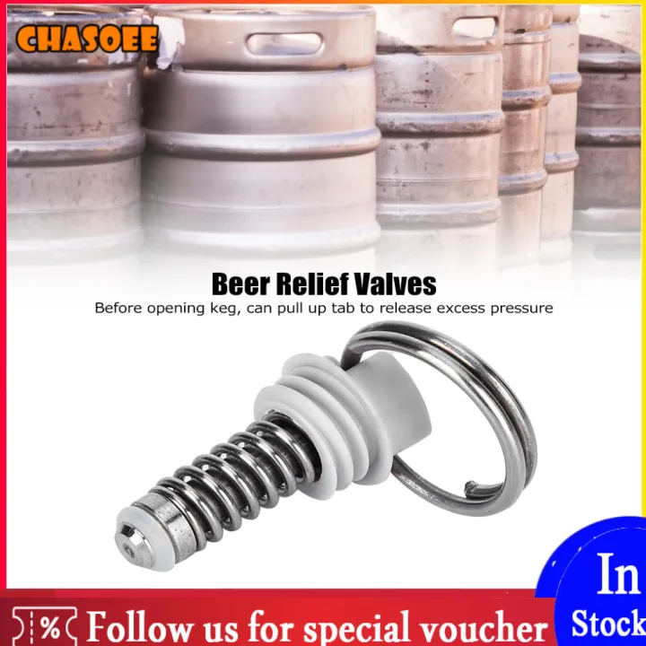 2Pcs Pressure Relief Valve Homebrew Beer Keg Pressure Relief Valves