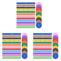 402Pcs Magnetic Fraction Tiles &amp; Fraction Circles -Math Manipulatives for Preschool Elementary Classroom Educational Kit