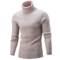 ✺❣❃ hnf531 Fashion Men Turtleneck Solid Color Long Sleeve Knitted Sweater Pullover Top