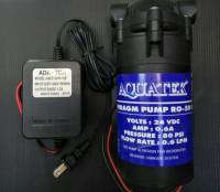 aquatek ปั๊มอัดเข้า RO. 50 GPD ทางเข้า-ออก เกลียวใน 3 หุน (มี Adapter) ใช้กับ  เครื่องกรอง เครื่องกรองน้ำ ตู้น้ำหยอดเหรียญ หัวหมอก หัวพ่นหมอก ปั๊ม คะ