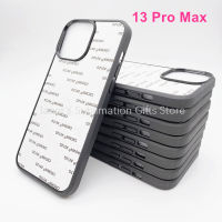 Blanks Sublimation 2D Case For iPhone 13 13Pro 12 Pro Max 11 XR XS SE2020 Mobile Cover Soft Rubber DIY Metal Sheet Insert