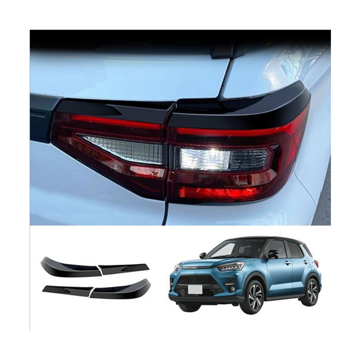 car-body-rear-tail-light-frame-stick-taillight-cover-trim-eyebrow-for-toyota-raize-200