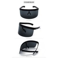 Sunscreen Anti-peeping Sunglasses Oversized Shape Shield Style Men Women Windproof One Large face shield