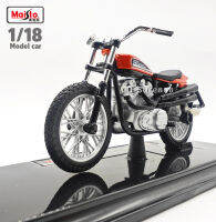 โมเดลรถจักรยานยนต์ Maisto 1:18 HARLEY-DAVIDSON 1972-XR750 พร้อมส่ง