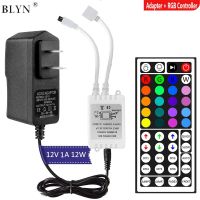 DC12V 1A 12W LED Adapter Power Supply With 44/24 Key IR Remote RGB Controller For 5M 2835 5050 Flexible RGB LED Strip Light Electrical Circuitry Parts