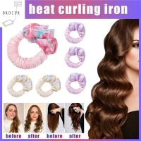 DRDIPR ผ้าไหมซาติน สาวๆ Scrunchies Heatless เครื่องมือจัดแต่งทรงผม ผูกผม ไม่มีแหวนดัดผมความร้อน นอนดัดผมเหล็ก คลื่น formers แหวนดัดผม