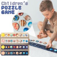 Montessori Solar System Puzzle Toy for Children Boy Girl Wooden Planets Jigsaw Board Game Toy Astronomy Educational Learning Toy