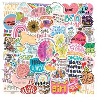 ۞∏◐ 50pcs New MENTAL HEALTH MATTERS Stickers For Scrapbook Wall Waterproof Removable