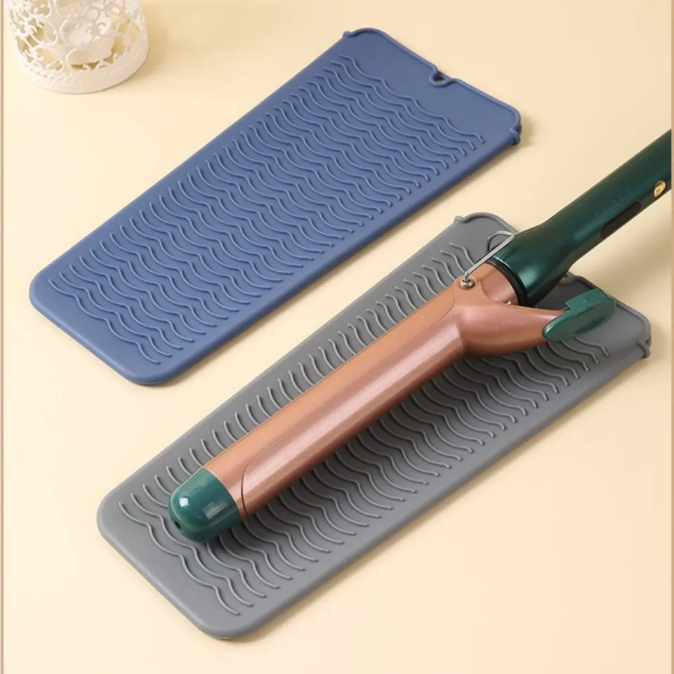 Silicone Heat Resistant Mat For Hair Straightener, Flat Iron, Curling Iron,  Portable Travel Anti-scald Mat Pad For Hair-3pc