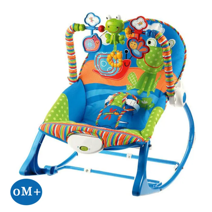 (BLUE) Baby Bouncer Chair Infant-to-Toddler Rocker Bassinet Newborn ...