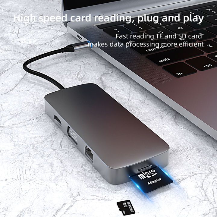 docking-station-hub-with-usb-type-c-multi-function-hub-usb-10-in-1-hub-converter-to-4k-vga-usb-c-adapter-for-notebook-xiaomi