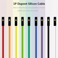 20pcs 1P Super Soft Silicon Dupont Cable For Arduino 10cm 20cm 30cm 2.54mm Pitch Male Female Dupont Jumper Wire 26AWG Gold Plate