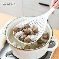 QTCF-Japan Kitchen Nylon Soup Spoon Ladle Anti-scald Skimmer Strainer Fry Food Mesh Portable Filter Home Kitchen Tool