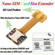 Phiên Bản Mới Khe Cắm Sim Lai SIM + Micro SD Bộ Chuyển Đổi Mở Rộng Khe Cắm