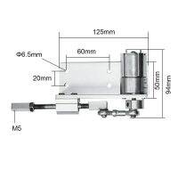 ☾☾ 330L Small DIY Design Reciprocating Cycle Linear Actuator with DC Gear Motor 12V 24V Travel 12/16/20mm Adjustable 5 1000 Rpm