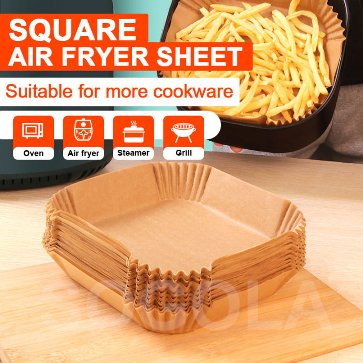 Air Fryer Paper, Disposable Steamer Liners, Square Kitchen