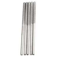 【CC】 5x 3mm Coated Grinder Heads Shank Cylindrical Flat Lengthened Burrs Set Polishing