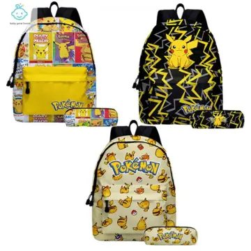 Pokemon Pikachu Backpack and Lunch box School Bag Kid Bookbag Best Gifts