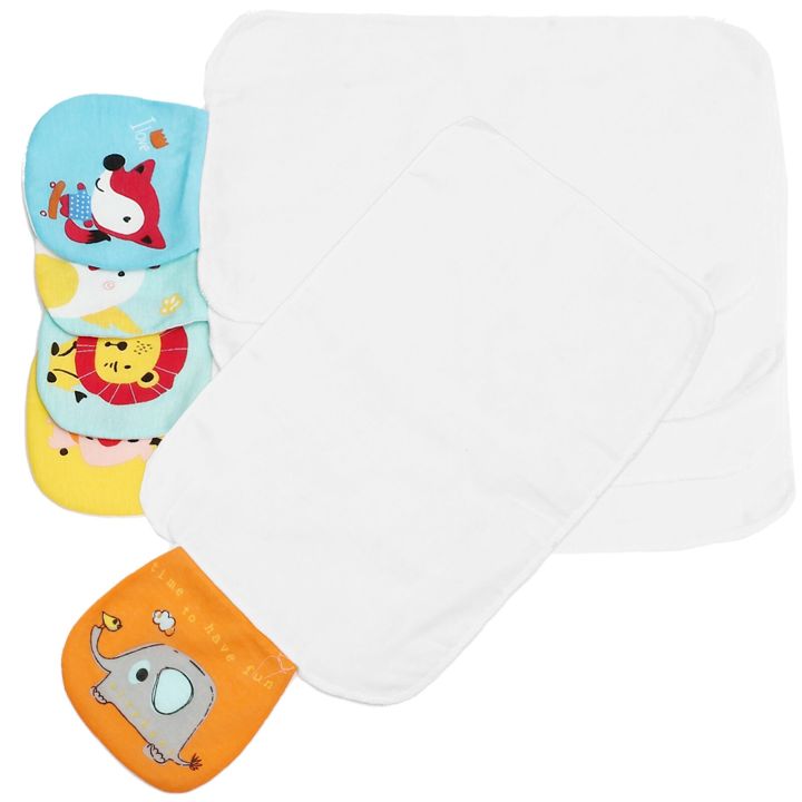 5-pcs-sweat-towel-baby-towels-baby-drool-bibss-animal-back-absorbent-cotton-washcloths-kids