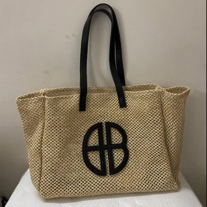 Tote Bags For Women 2023 New In Handbags Luxury Designer Straw Shoulder Bag Paper To Weave Hollow Out With Inner Pocket | Lazada PH