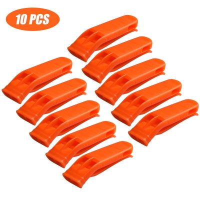 1/5/10pcs PP Plastic Outdoor Camping Hiking Survival Rescue Emergency Loud Whistle Sports Match Double Pipe Dual Band Whistle Survival kits