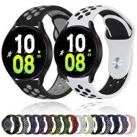 Tali jam tangan untuk Samsung Galaxy 20mm 22mm tali jam untuk Samsung Galaxy Watch 6 5 4 3 klasik 47mm 43mm Pro 45mm 40mm 44mm gelang silikon Huawei GT/3/2 Band