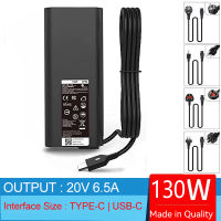 20V 6.5A 130W Type-C แล็ปท็อป Ac Adapter Charger สำหรับ Precision 3470 3541 3551 3560 3561 3570 3571 5470 5550 5570 5750 5760