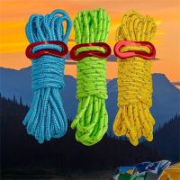 4Pcs Thicked Strong Reflective String Wind Tent Rope With Buckle Adjustable Outdoor Colorful Camping Tent Rope Hiking Paracord