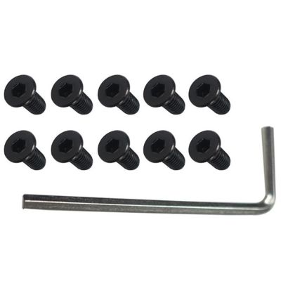 10Pcs Scooter Handlebar Front Fork Tube Screws with Hexagon Handle Replacement Parts Kits for M365 Ninebot Es2